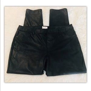 BNWOT Chico’s Black Shiny Pants 2.5P